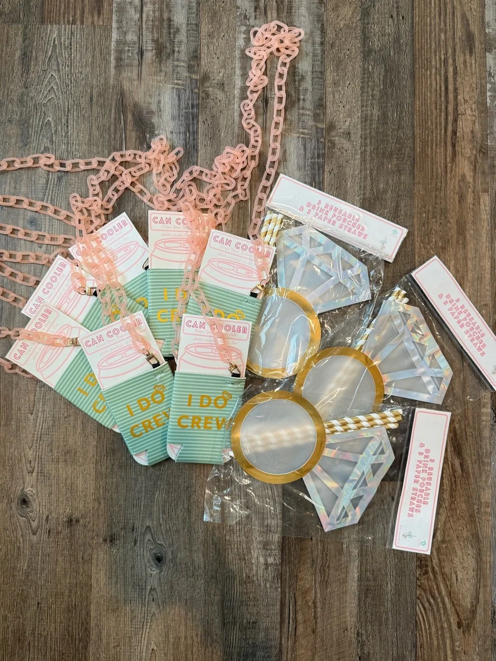 Bachelorette Party Pack - Can Coozies & Reusable Drink Pouches